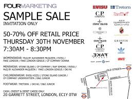 sample sale