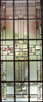 leaded glass door