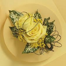 yellow rose corsage