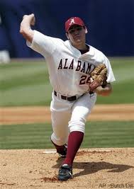 a college baseball game at