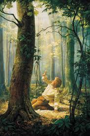 An artists rendering of Joseph Smiths first vision