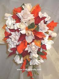 orange wedding bouquet
