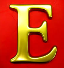 صور ايميلك على حرفك d  e  f   G  h Gold-moulded-letters-e