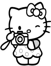 cute hello kitty coloring pages