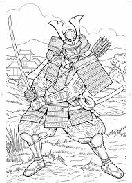 samurai coloring pictures
