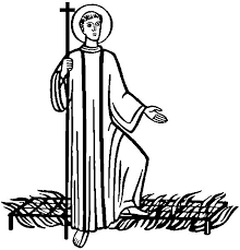 saint coloring pictures