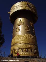 A 20 ft Prayer Wheel near Hasedera Temple