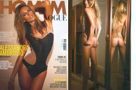 Alessandra Ambrosio no clothes
