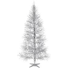 silver christmas tree