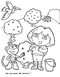 dora coloring pictures