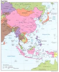 asia map outline