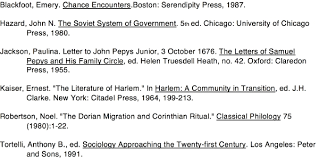 sample bibliography