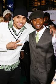 usher chris brown