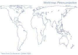 blank global map