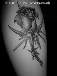 barb wire roses