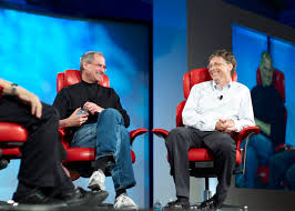 Steve Jobs and Bill Gates In