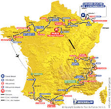 Tour de France map 2002