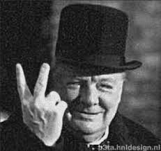 V for victory.. yah.. sure