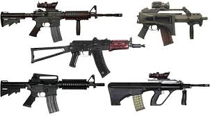 assault rifles
