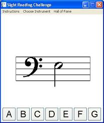 bass clef scale