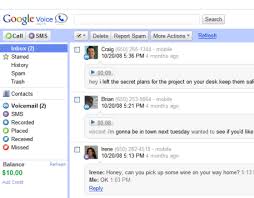 Google Voice transcribes voice