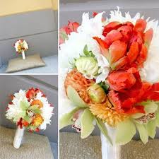 orange tulip bouquet