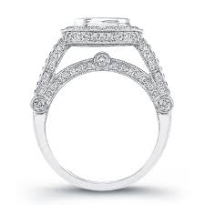 micro pave diamond engagement ring