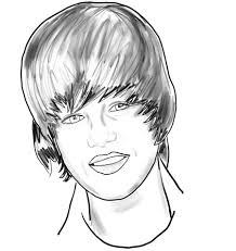 draw justin bieber