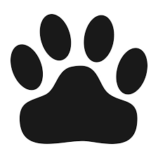 paw prints stencil