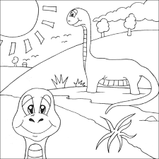 dinosaur coloring sheet