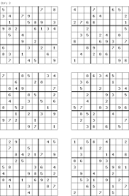 printable sudoku puzzles