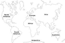 continents images