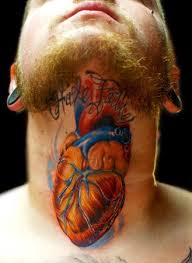 human heart tattoo