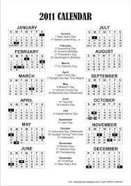 2011 printable calendar