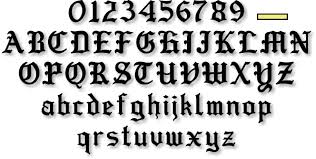 old english numbers