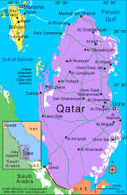 Map of Qatar