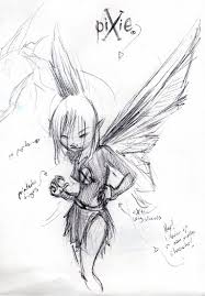 pixie coloring pages