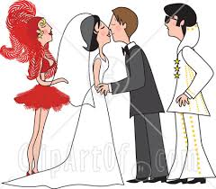 bride and groom clipart