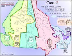 time zones in canada