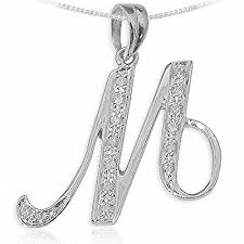 diamond initial pendants