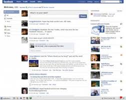 Facebook homepage goes