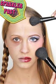 heavy make up