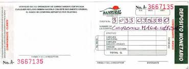 boleta de deposito