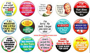 funny buttons