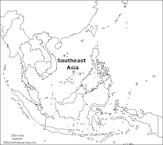 asia map outline