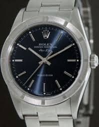 rolex air king blue