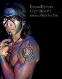 tribal face painting