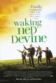 When a lottery winner dies of shock, his fellow townsfolk attempt to claim the money.