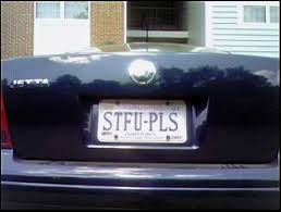 funny license plates