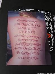 hawaiian lettering tattoos